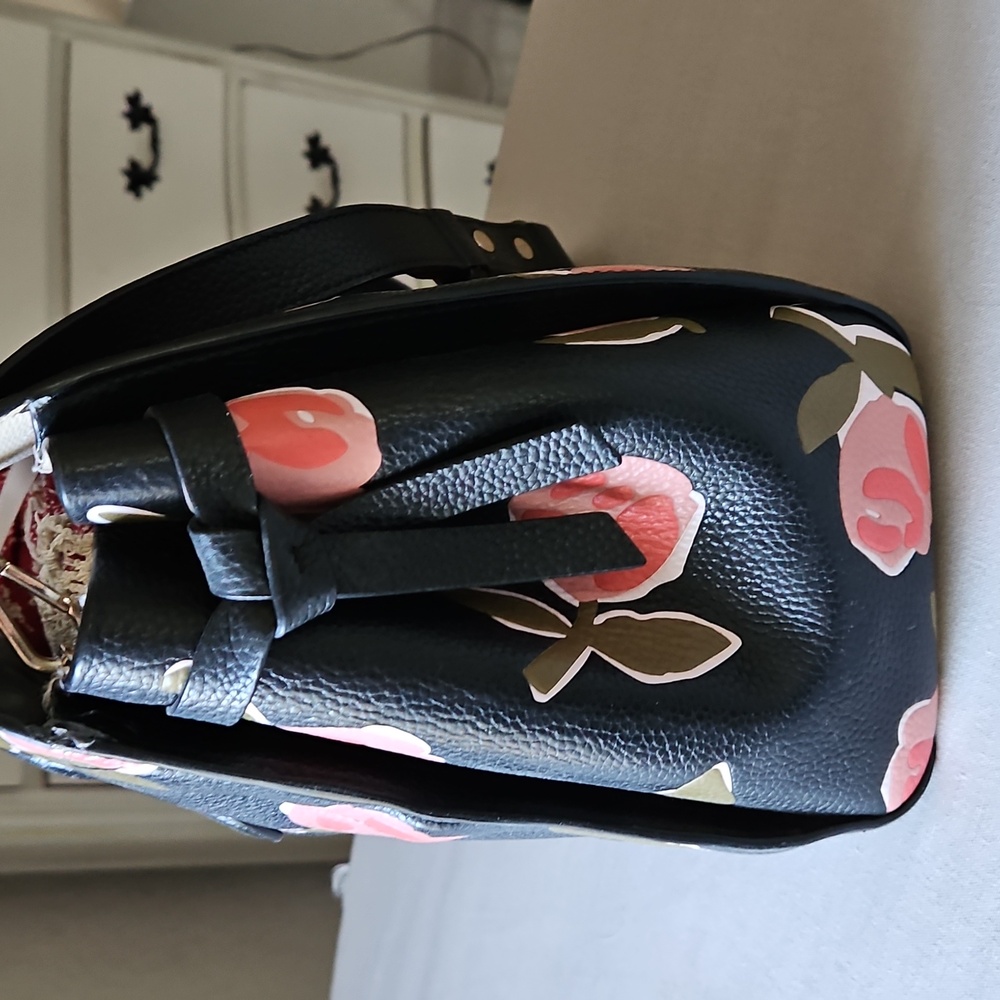 Kate Spade Black and Pink Floral Satchel - Picture 3 of 9
